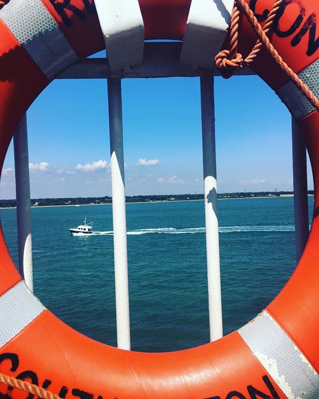 rusty_rambles's tweet photo. I take this car ferry all through the year and hardly ever sit out on deck for the whole journey (what can I say; I’m a cold soul.) But after a hot sticky train journey, the gusty winds and cool blue view was just the ticket. #midsolent https://t.co/5pjwpgUxDj https://t.co/uQcZ8KAo6f