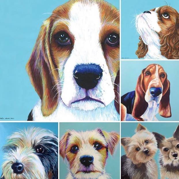 There are only THREE pet portrait slots available now. I am booked up until the end of October and only have three spaces left between then and Christmas. If you want to secure your space then order now!! 
💙🎨🌈