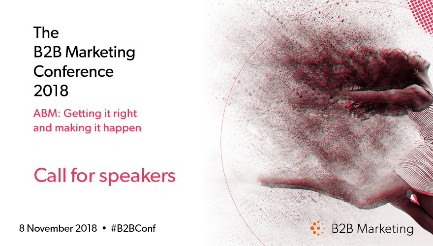 🚨 Speakers wanted for the 2018 B2B Conference 🚨 
bit.ly/2Jr5vm2 

#B2BConf #ABM