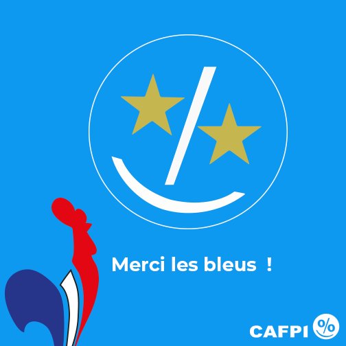 CAFPIofficiel's tweet photo. 😍⭐️⭐️🙏 Merci les bleus  ! #CHAMPIONSDUMONDE2018 #Proud https://t.co/yduDQ5bPCz