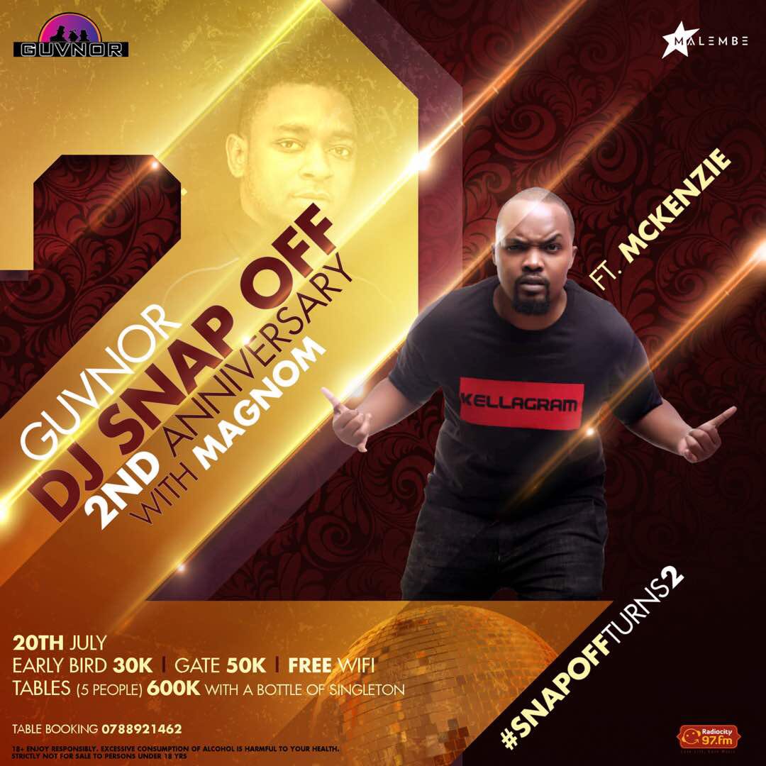 Fastlane_Media's tweet photo. Everyone is well for the night #SnapOffTurns2 as @MagnomBeats will be joining our finest #djs for the long awaited #MagnomSnapOff
Get your pins ready for just one destination which is @GuvnorUganda https://t.co/H2LV4WknfN