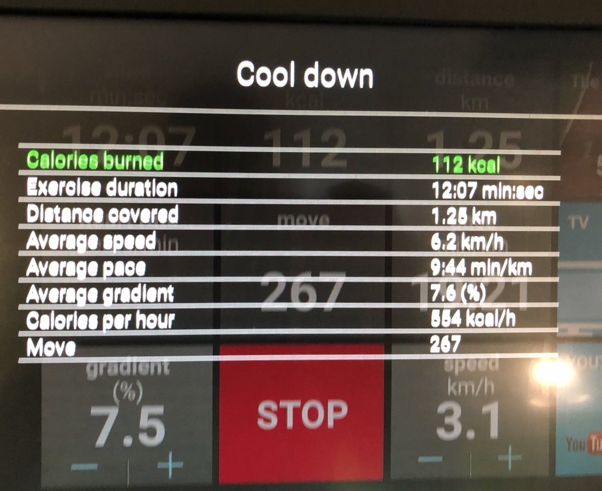 SFRS_SBishop's tweet image. Good start to the day!
Treadmill VO2 Test, 🏃🏼‍♂️Squats, 🏋🏼‍♂️Chest, 💪🏼 Core🤸‍♂️, swim 🏊‍♂️.
#firefit42point3 🚒
#V02
#firefit #42point3 
Treadmill 6.2kph, up 3* every 2mins up to and including 15*. Total 12 mins.
Give it a try! 👍🏻 
Health body and mind=Happy 😃