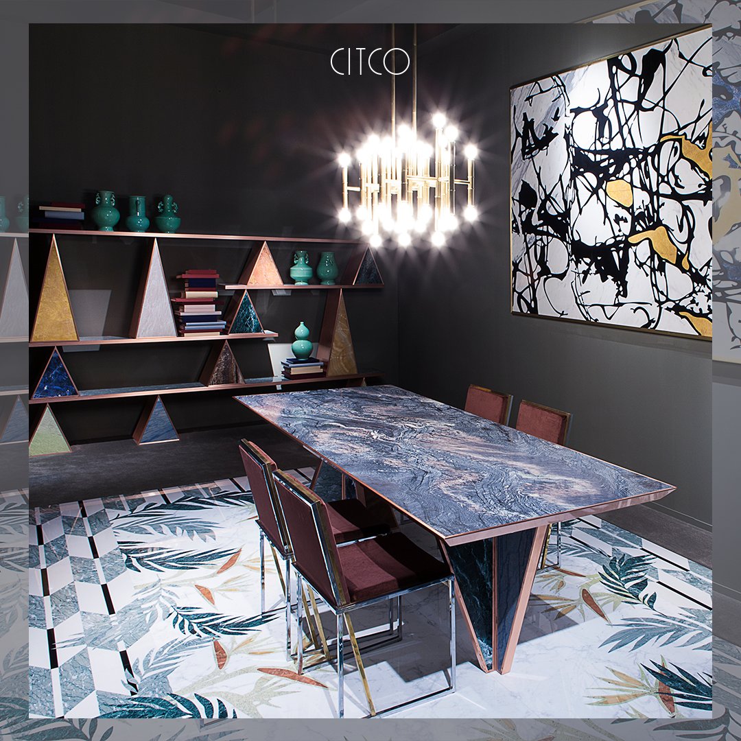 #Sterlizia Marble Carpet: a creation of a high visual and emotional impact that thanks to the combination of geometric and sinuous elements, manage to touch the observer like a true and proper work of #art.