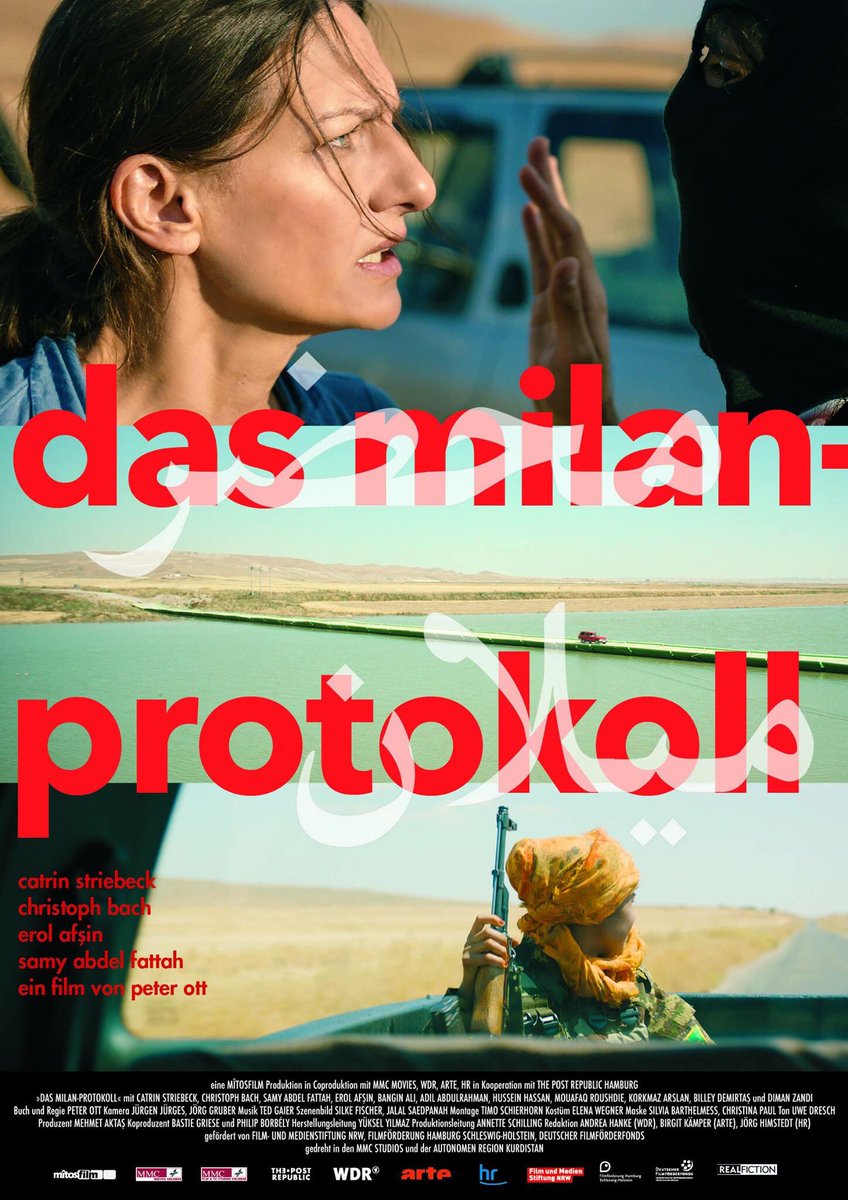 KurdFilmfest's tweet photo. Das #Kurdische Filmfestival freut sich, „Das Milan-Protokoll“ unter der Regie von Peter Ott präsentieren zu dürfen. 
Eine Deutsche Ärztin, die im Irak in die Hände einer sunnitischen Gruppe gerät. https://t.co/tVk4gYreQW