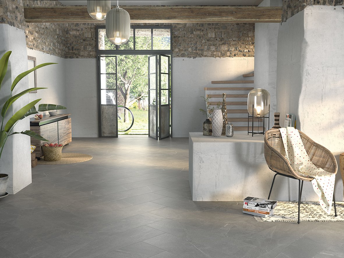Seguimos con aires de verano... 🦀💖☀🏠🙌 | ¿Qué os parece este toque rural con nuestro Madison Argent? Un azulejo de toques neutros capaz de mimetizarse a la perfección en multitud de espacios. Más info sobre la colección aquí: colorker.com/coleccion/madi…