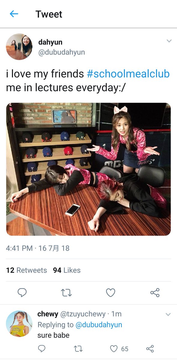 CHAEYOUNG AND DAHYUN1. chaeng's a high school student:-) found her interest in modelling and decided to take part in "Model's Dream"2. dahyun is chaeng's close friend in school<3 huge fan of jihyo too