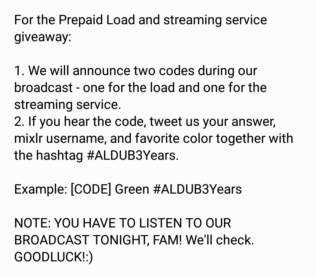 TWADNOfficial's tweet photo. HAPPY 3RD ANNIVERSARY, ADN! Eto na ang pa-havs ni TWADN! Click the link below for the complete mechanics and catch us later at 9pm on Mixlr. Laters, fam! 😬 #ALDUB3Years

FORM: https://t.co/fzCuZoTrB2

Celebrate3Years withADN
#ALDUB3Years https://t.co/ptkRcF62jo