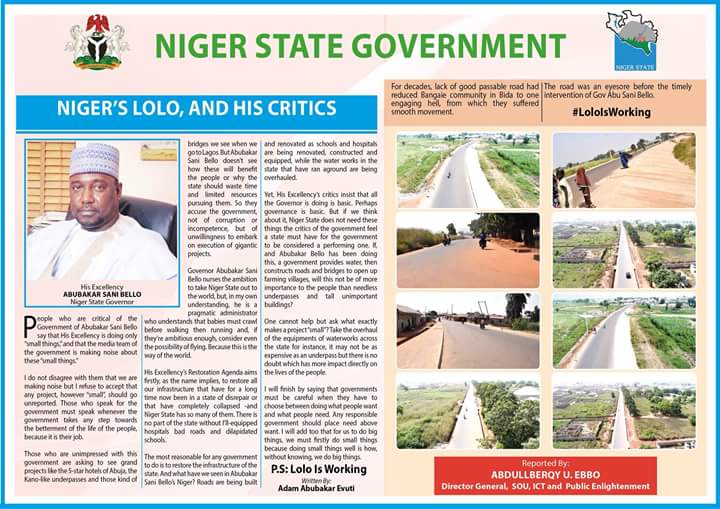 rukky4din's tweet photo. Today’s center spread of leadership Newspaper. 
Credit...@Nupenchi_ https://t.co/0JbSHUOHkU