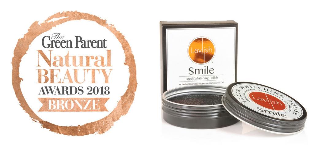 LaviishUK's tweet photo. The Green Parent Natural Beauty Awards 2018 have been announced and we are delighted to have received a Bronze Award  🏆 Pick up this months @greenparentmag  and why not also pick up a pot of our awarding-winning #teethwhitening polish 👉 https://t.co/8TOY7lRvk4 #smile #beauty https://t.co/E1jD8yS7fq