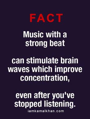 kamalkhantalent's tweet photo. Music with a strong beat can stimulate brain waves which improve concentration, even after you've stopped listening.
#musicmakesmehappy #music #Musicfact #funfact #musicbeat #musiclove #musiclife #brainstimulator #hollywood #bollywood #iamkamalkhan #bollywoodtohollywood #britinLA https://t.co/TVN9Qte2tq