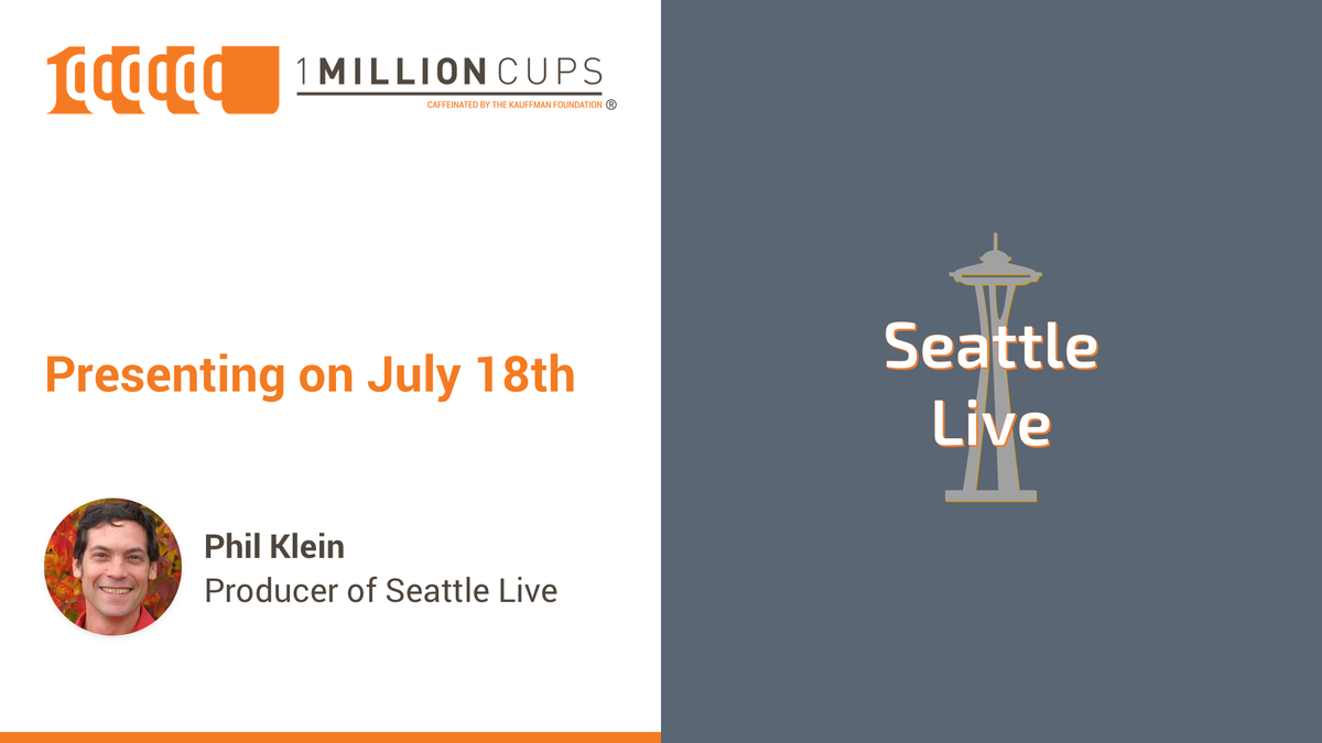 1MCseattle's tweet photo. We're excited to host @seattlelive18 this week at #1MC. Join us at @atlasworkbase at 9am on Wednesday (and every Wednesday)! #1MCSeattle #SeattleMeetup #Entrepreneurship https://t.co/KRImlXLPx2