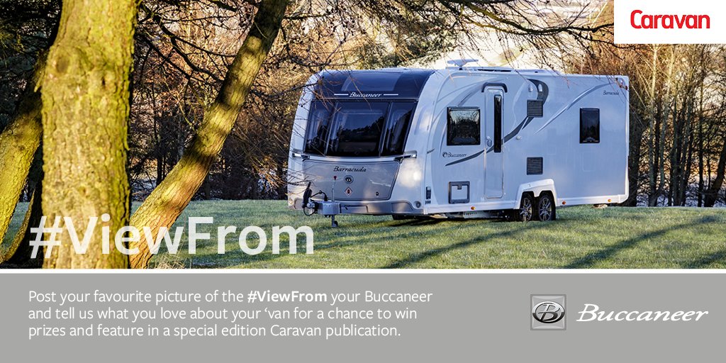 Caravanmagazine's tweet image. Want to win some prizes from Buccaneer?
Simply post the #ViewFrom your Buccaneer on the @_Elddis_ page for you chance to win and appear in a special Caravan supplement later in the year