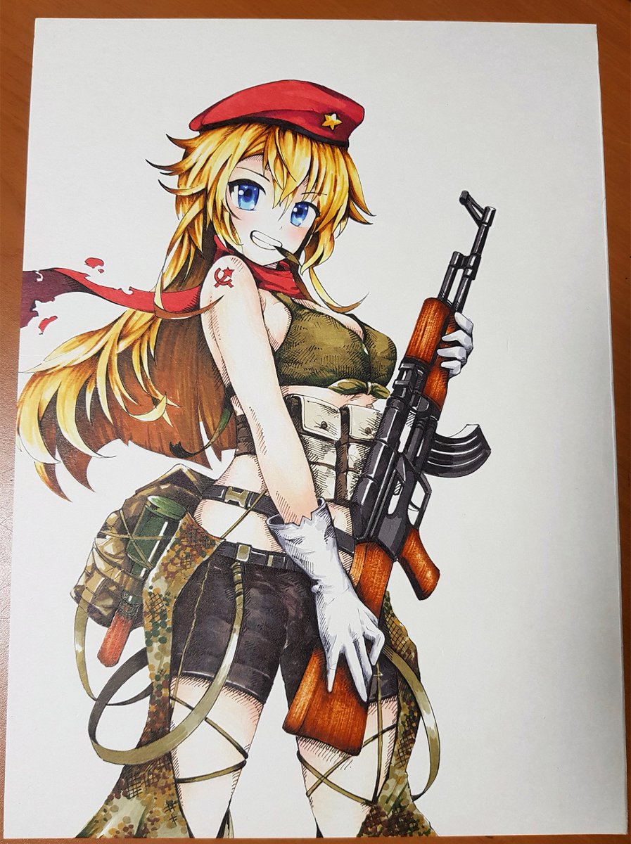 마커로 그리는 보드카 #소녀전선 #AK47Translate post