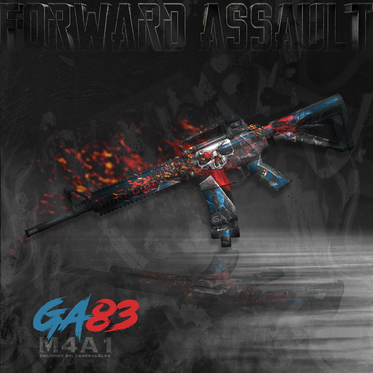 GeneralAIex's tweet image. The next skin to be added to the classified signature series is the GA83. This skin will be in the regular crate, but good luck on getting it 💀
🔄 RTs are appreciated :)