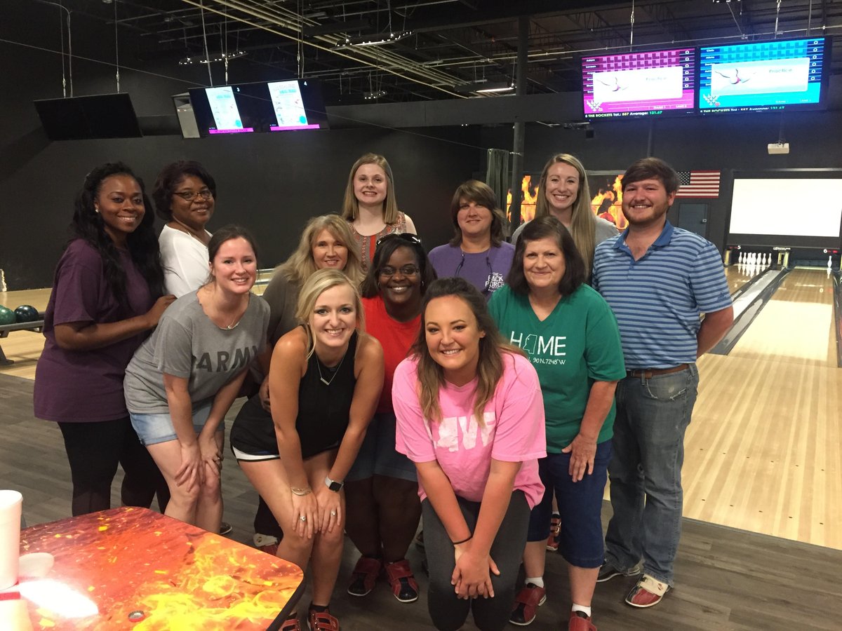 PlantersB's tweet photo. Our Ruleville team was really rolling this weekend when they hit the lanes for a Bowling Party! 🎳 #plantersbank #rulevillems https://t.co/0JXRPR3PDK