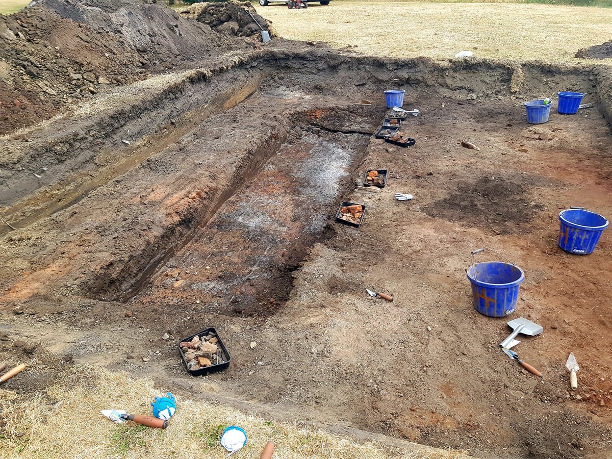 GreatPlace_WE's tweet photo. First day of the Milton Excavation has nearly finished and two trenches have been opened so far. We also had a group of schoolchildren coming from @Wentworthcofe helping us to find the Ironworks treasures! #miltondig https://t.co/t9D7MNyB8s