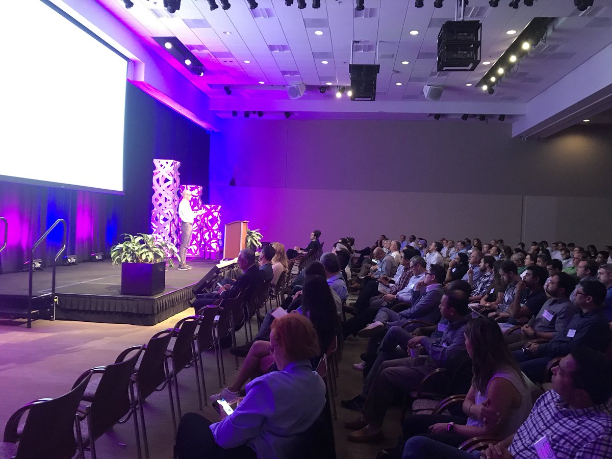 kaylahainer's tweet photo. #ForwarDFW with a full room. @samcharrington and @ArjunDugal kicking off our packed agenda of Ai and Machine Learning. 🚀 https://t.co/YMRCyMnSzn