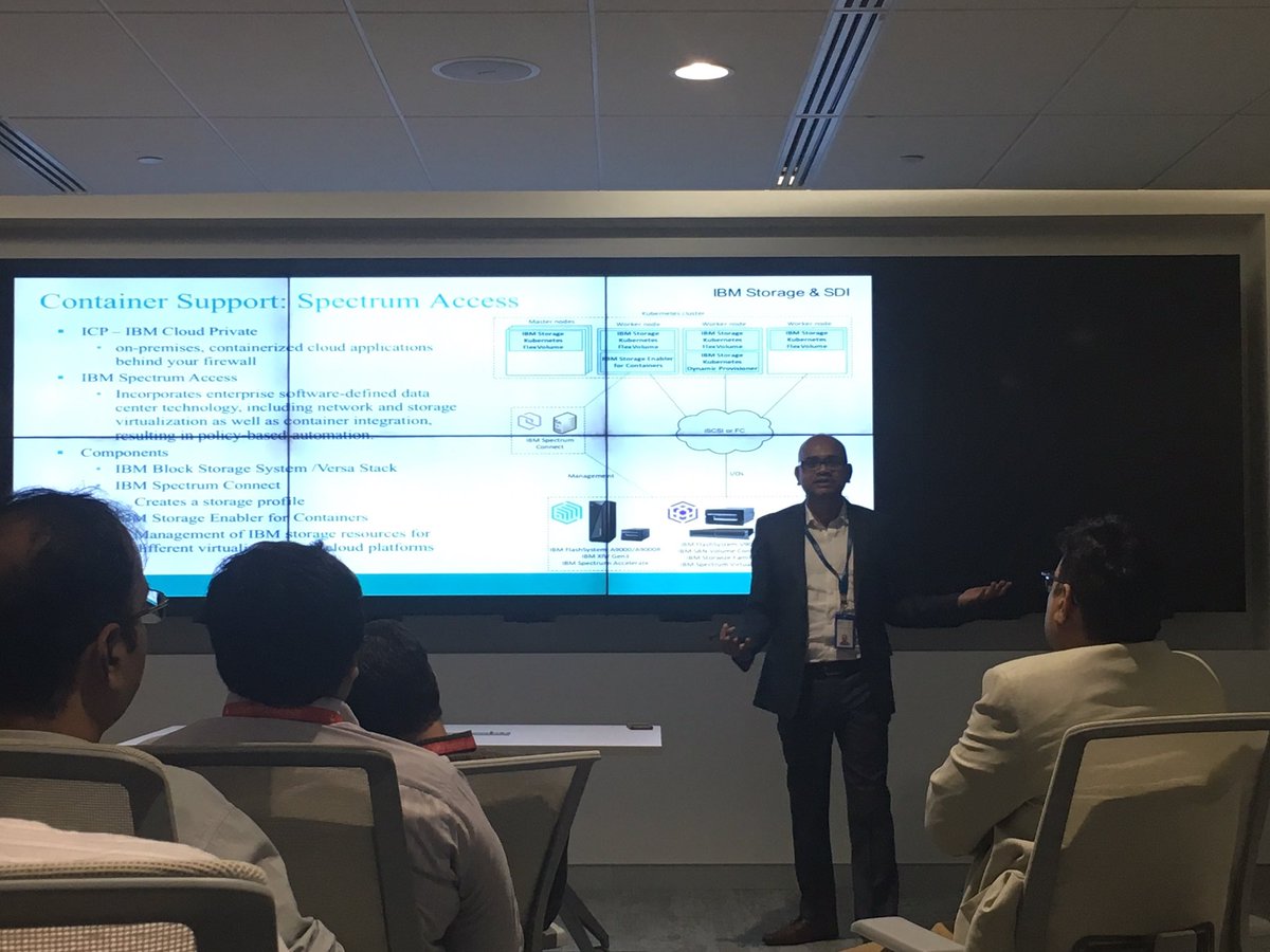 PujaLeekha's tweet photo. Heard about IBM multi cloud solutions? Anil talking about the new exciting blueprints at Mumbai storage UGM #IBMStorageUGM2018 #IBMISDL @wayk0s @IBMStorage https://t.co/yDSR6dOOPS
