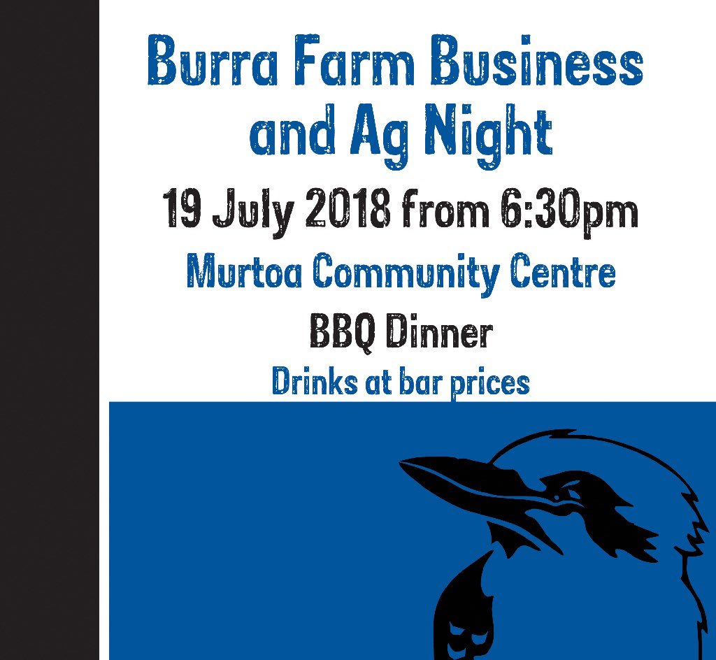 crop_opti's tweet photo. To all our clients out there that are interested, the Minyip Murtoa Football Netball Club are hosting a Farm Business and Ag Night. The night will include a number of speakers that are in the industry as well as a BBQ dinner (and drinks at the bar). Anyone is welcome. https://t.co/nZP37edTrp