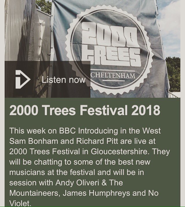 NoVioletUK's tweet photo. @2000trees_festival thanks for all your loves!
Was a hazy 3rd day in, but hear our smalls @bbcintrowest unplugged Forest sesh (1:09:50) https://t.co/dhpRx0adix
Preorder said EP vinyl ere!
https://t.co/tYKbwEErlC
#2000treesfestival2018 #bbcintrowest #unplugged #forestsessions https://t.co/fGuO89zDPj