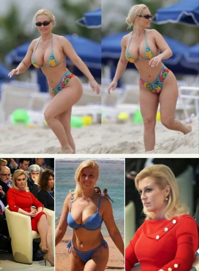“Ох уж эта госпожа президент Хорватии Колинда Грабар-Китарович.” 