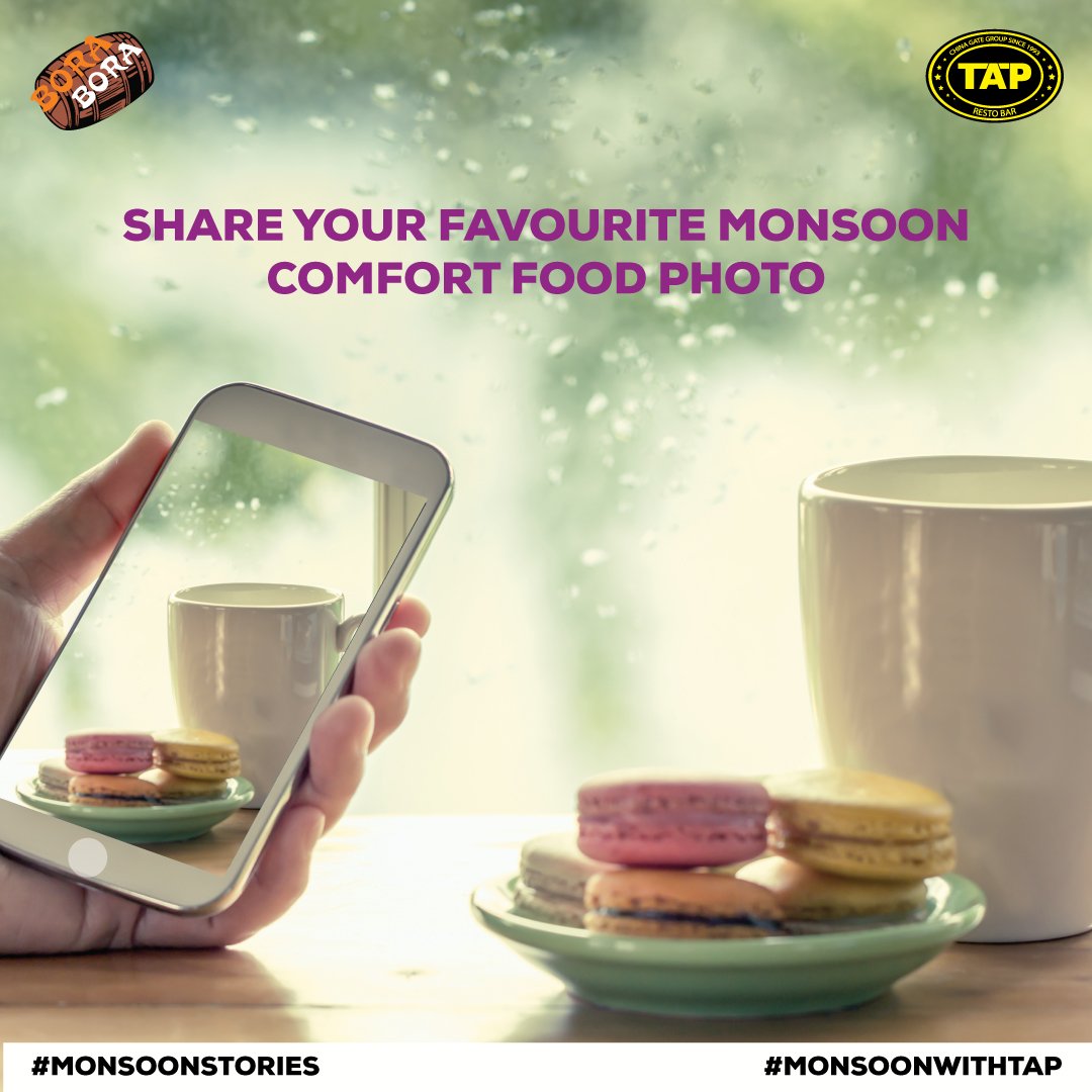 TAPRestorbar's tweet photo. #ContestAlert
Share your favourite #Monsoon Food! Make your Monsoon dish look tempting enough to win
Use hashtag #MonsoonStories & #TAPRestobar for winning
Offer valid only in #Mumbai
#MonsoonLove #Loveformonsoon #Rainyday #contest #offers #MumbaiContest #mumbaievents #pub #beer https://t.co/OSfZNUIhjC