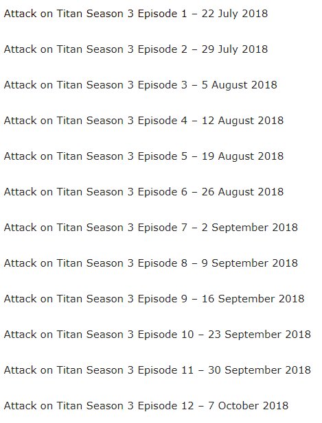 Attack on Titan Wiki on X: Today at Anime Expo Attack on Titan Season 3  Episode 1 Premiere!  / X