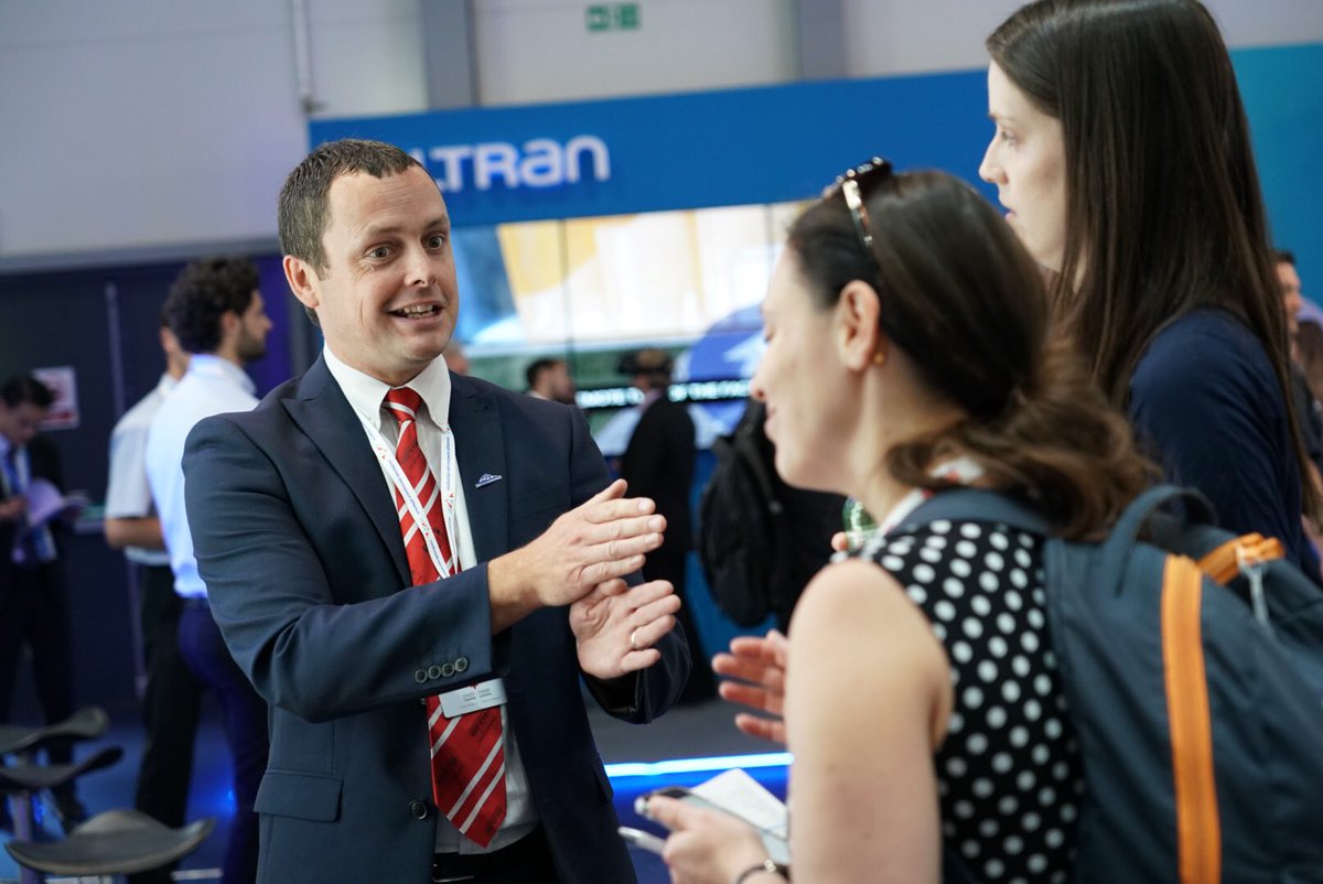 Chris Marsh, <a href="/KepstonLimited/">Kepston Limited</a> making the most of first time at #FIA18 Airshow. Visit us Hall 1,stand 1330