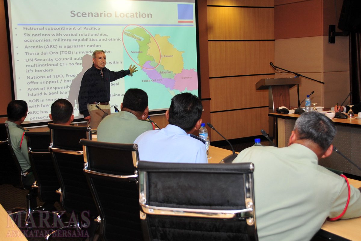 myjointforce's tweet image. Mesyuarat Main Planning Conference (MPC) Eksesais Bersama Warrior 2018/19 (BW 18/19) dipengerusikan bersama oleh Kol Hj. Mohd Romi Hussein TUDM dan Mr. Tamaribuchi ECG Directors di Wisma Perwira (ATM).
#teamingforsuccess
#DefenceDiplomacy
#missioneffectiveness
#interoperability