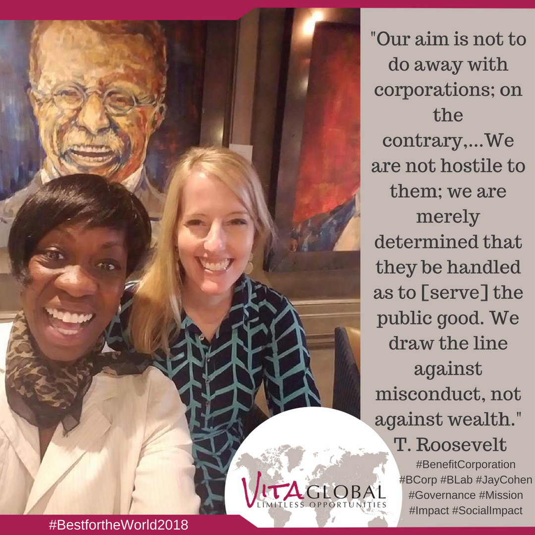 Vita_Global's tweet photo. Co-Founders @portlandreed @ColleenSlinkard on a quest to be the best for the World as a @BCorp #BCorp #BenefitCorporation https://t.co/m9zeNJ1LfY