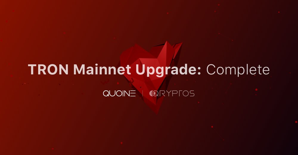 Liquid_Global's tweet photo. 🔊 We’re happy to announce that we have completed the @tronfoundation Mainnet Migration and $TRX deposits and withdrawals have been resumed on https://t.co/3V5dN06odA. We wish you the best of luck on this next chapter, @justinsuntron. https://t.co/12MDvMClPO