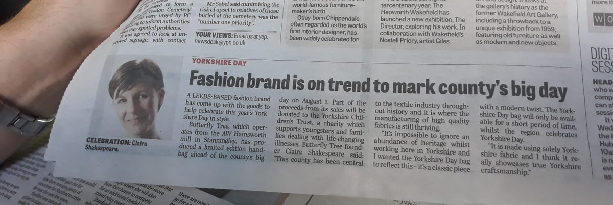 ButterflyTree1's tweet photo. Did you see us in @LeedsNews this weekend? We've launched a limited edition in celebration of #YorkshireDay on 1st August 😲 Check it out at https://t.co/hVMrmXOu2t https://t.co/9WpOsL1l6N