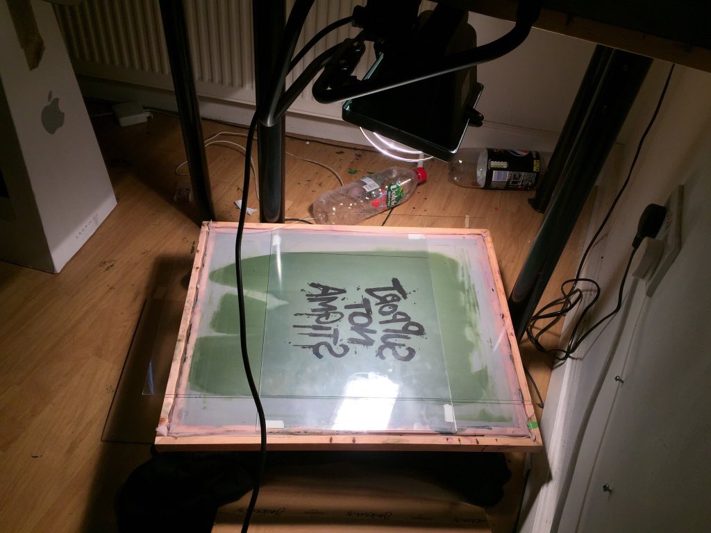 OliWilliamsPhD's tweet photo. Busy weekend between screenprinting in London and then setting up the WoE exhibition @Gallery_Spaces on Christmas Steps in Bristol. Prints will be available to buy at the exhibition. Everything is happening THIS WEEK! Come down and check it out: 
https://t.co/nS2kT9RKJw https://t.co/2SlJmOnN12