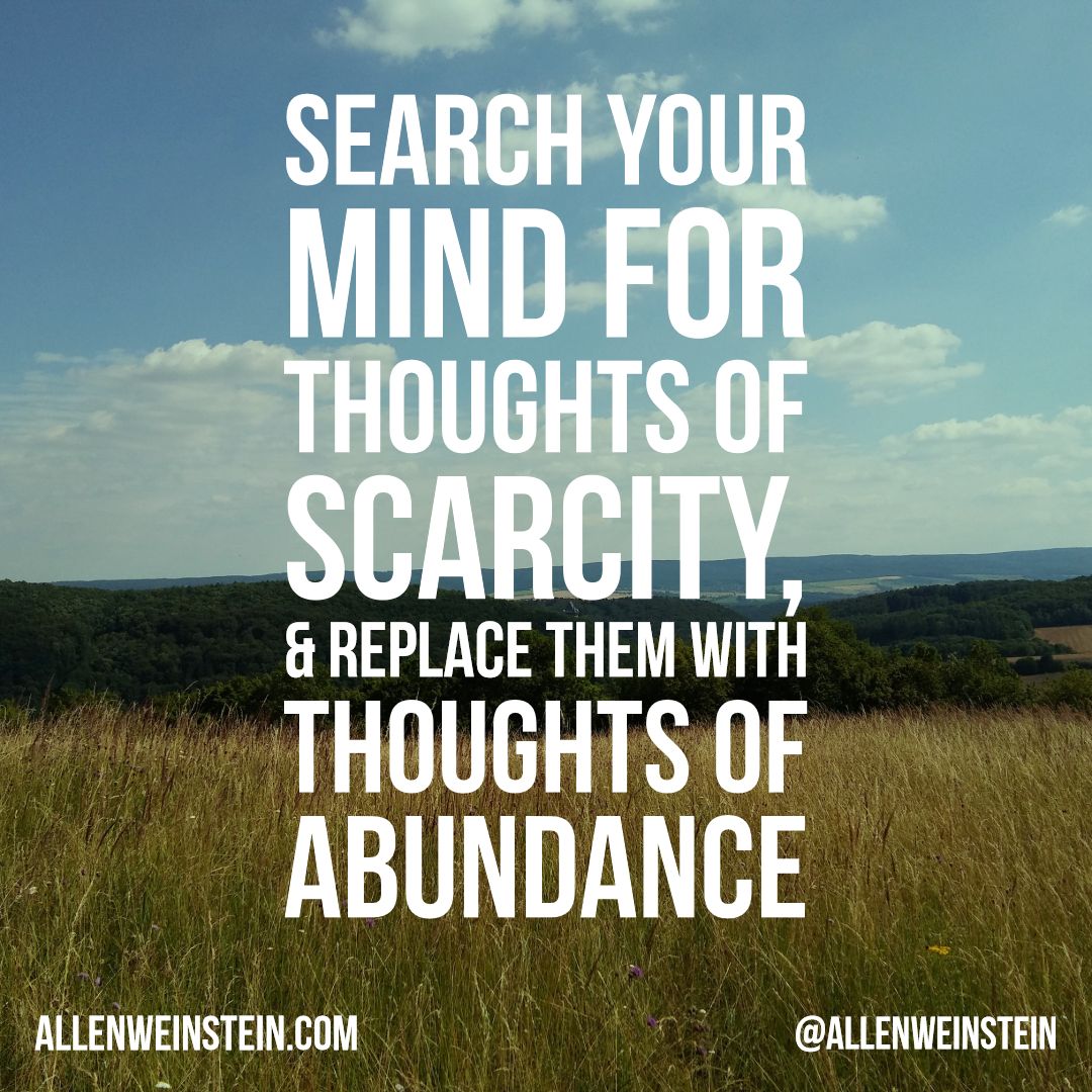 Just like a computer, we can reprogram our mind to rid our thoughts of scarcity and turn them into thoughts of abundance. #MondayMotivation