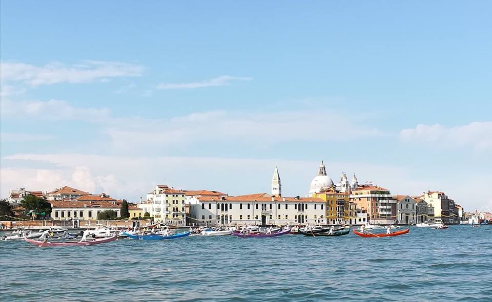 OneDayInVenezia's tweet photo. In #Venice you never know what you will stumble upon the next moment! It might be a #gondola racing so make sure to always have your cameras with you 
#regatta #regata #giudecca #photocontest #photography #photooftheday #MondayMotivation #enjoyrespectvenezia #onedayinvenezia https://t.co/jgTBMrEHRT