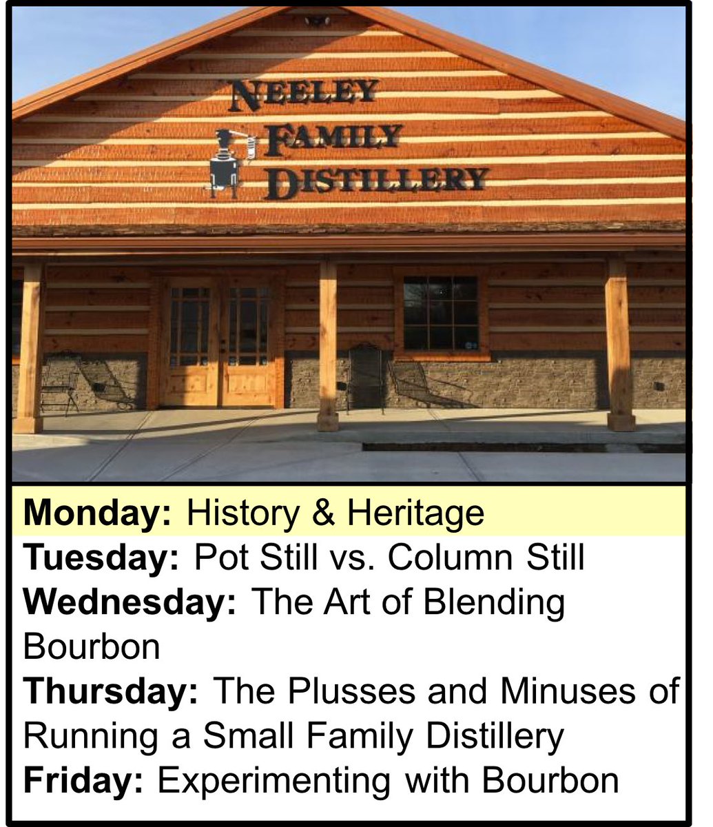 This week on <a href="/thebourbondaily/">The Bourbon Daily</a>, we are onsite at the <a href="/NFDistilling/">NeeleyFamDistillery</a> in Sparta, Kentucky (facebook.com/neeleyfamilydi…). 
Today's topic is the Neeley family's history and heritage. You can listen via your favorite podcast provider, or, right here on our website: goo.gl/JQD4ru