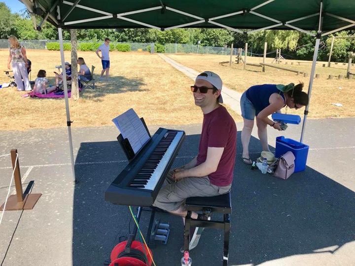 First open air rehearsal yesterday! It was hot hot hot! Will you be attending the tale of Sweeney Todd? ticketsource.co.uk/event/226535