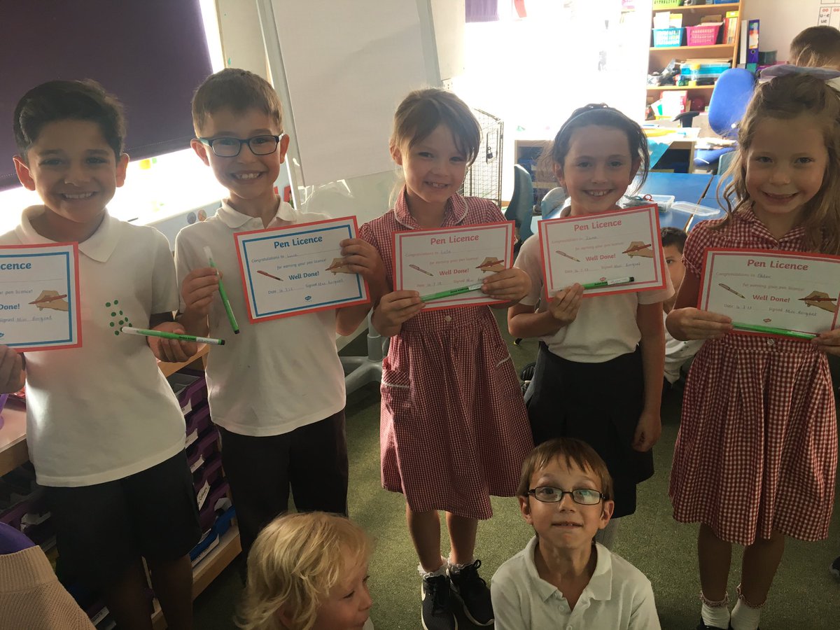 MissBorgeat's tweet photo. Congratulations on receiving your pen licences! 🖊@AbbotsPrimary @EHillGeography https://t.co/9hU1Vx4VtS
