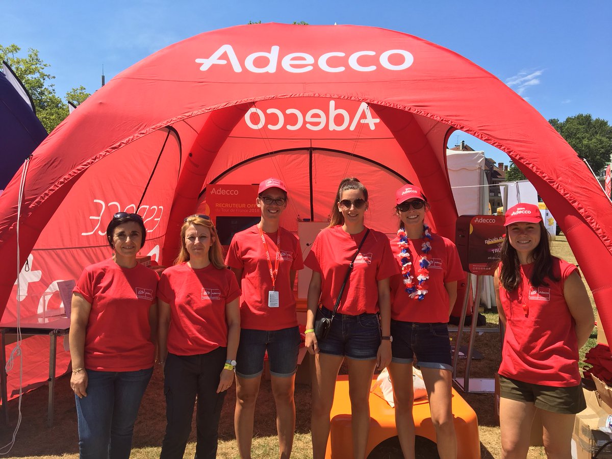 Les équipiers Adecco vous attendent à la Fan Park <a href="/LeTour/">Tour de France™</a> à Annecy ! Parcours vélo, photo souvenir, vélo à gagner. Rendez-vous sous la hut Adecco 👍🏻
#TDF2018 #EnRouteVerslEmploi