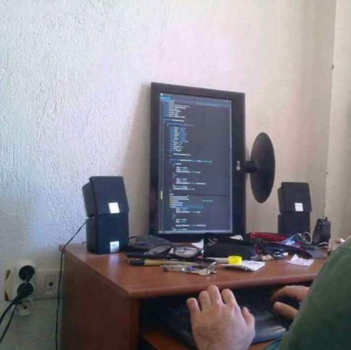 Computer Monitor Vertical Hashtag On Twitter