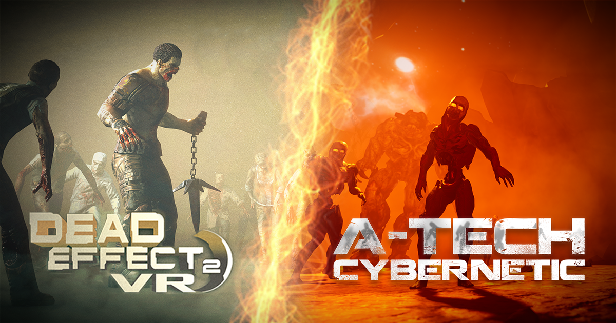 XREALGames's tweet photo. Announcing the Dead Tech Bundle: https://t.co/4ZMZWbeuRa
Buy Dead Effect 2 VR and A-Tech Cybernetic with a 20% discount! Huge DE2VR update coming in a couple months including a single-player expansion and story finale so don't hesitate!
#VR #VRgaming #SteamVR #DE2VR #de2update https://t.co/LAAroPq0Ob
