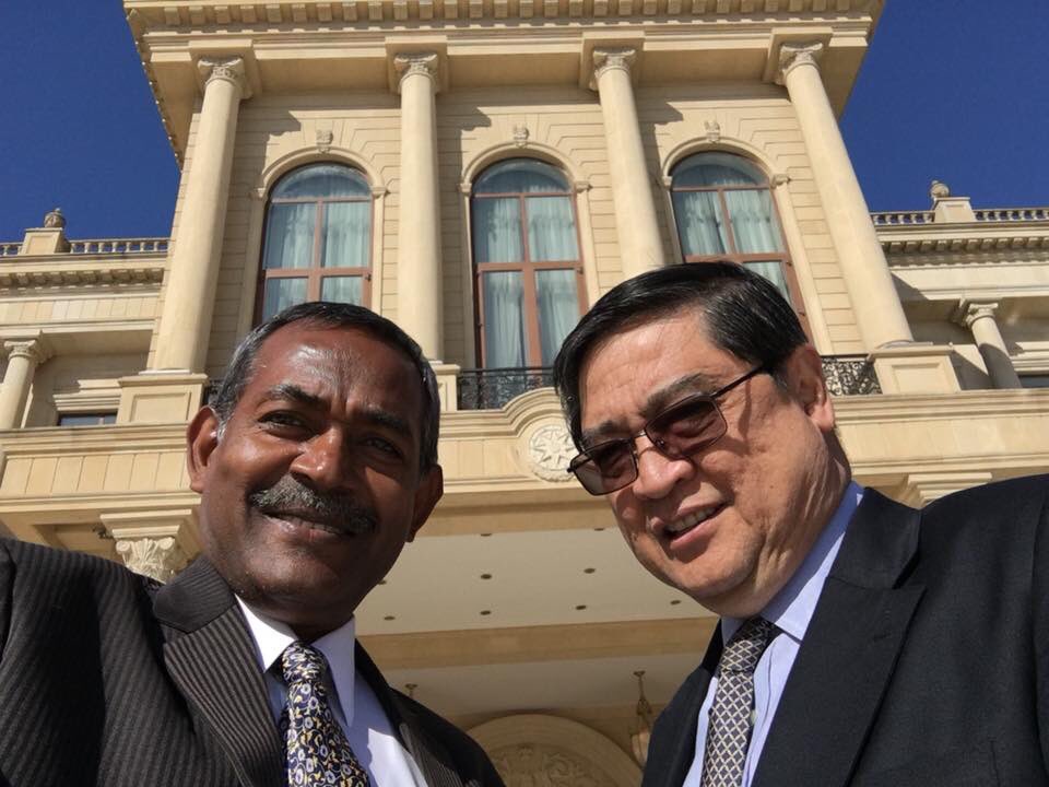 At the palatial office of the President Azerbaijan