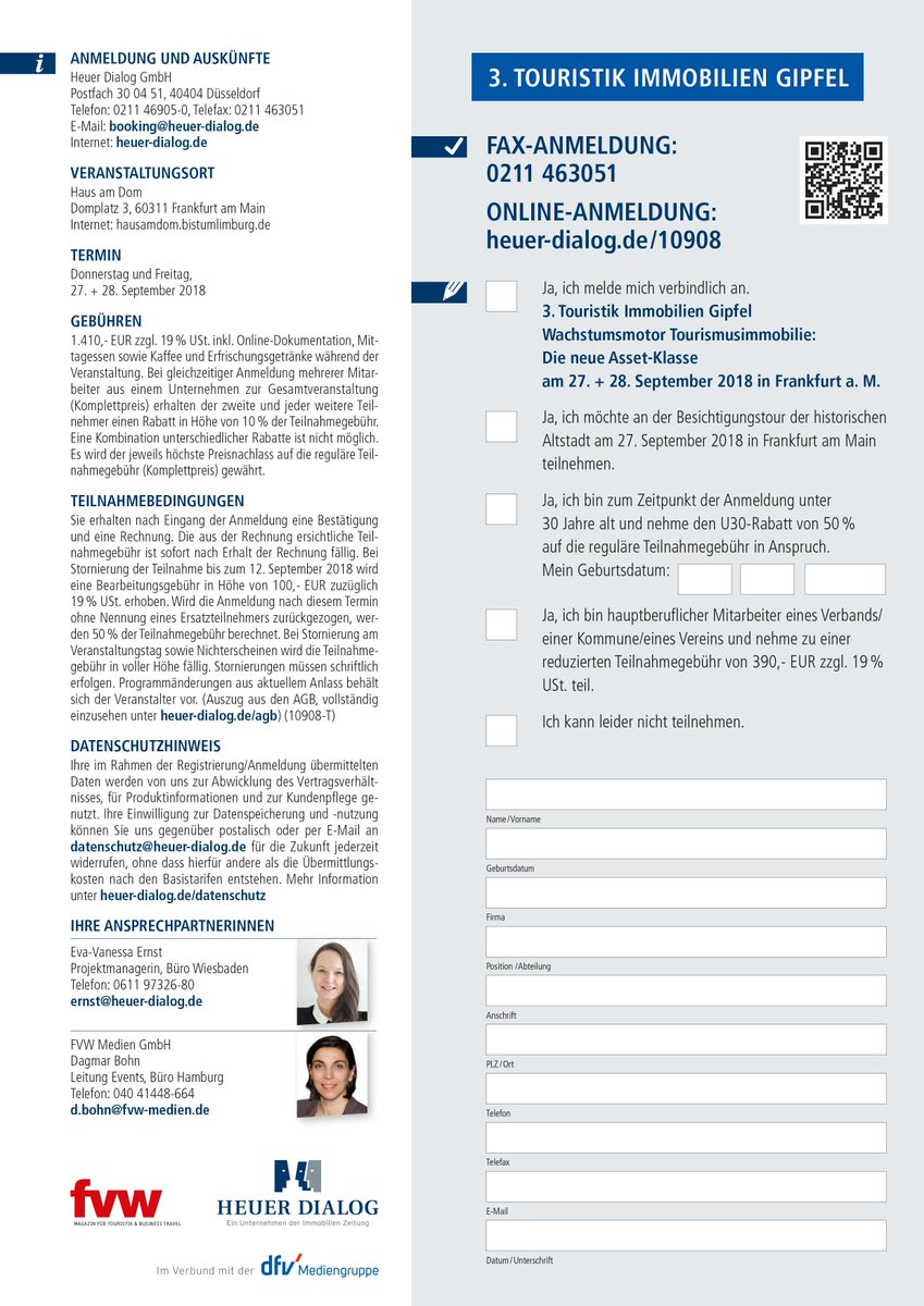 Touristische #Immobilien rücken in den Fokus der #Immobilienwirtschaft! Schärfen Sie Ihre Pespektiven mit zukunftsgewandten Themen und beim Networking auf Augenhöhe beim 3. Touristik Immobilien Gipfel von @fvwde und Heuer Dialog! heuer-dialog.de/10908