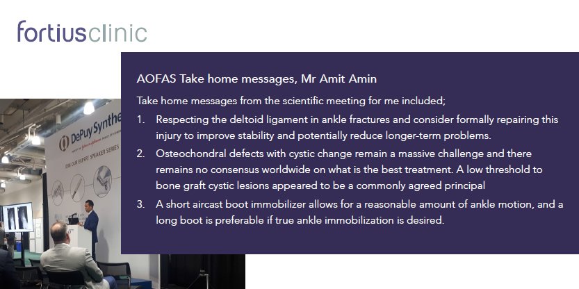 FortiusClinicUK's tweet photo. Mr Amin has just arrived back from Boston, following @AOFAS | See what his take home messages from the scientific meeting were. #AOFAS18 https://t.co/4L34FvjSbz
