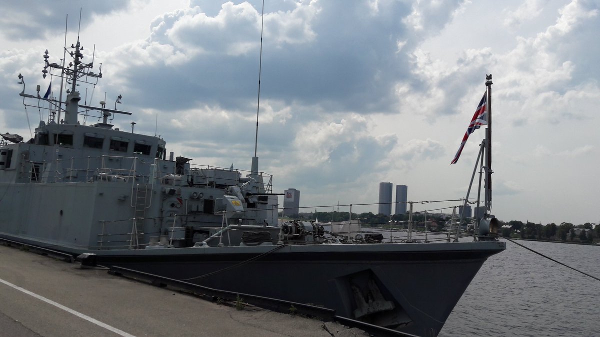 Great to have Royal Navy Minehunter HMS Ramsey alongside in Riga. Many thanks for a fantastic tour @HmsRamsey