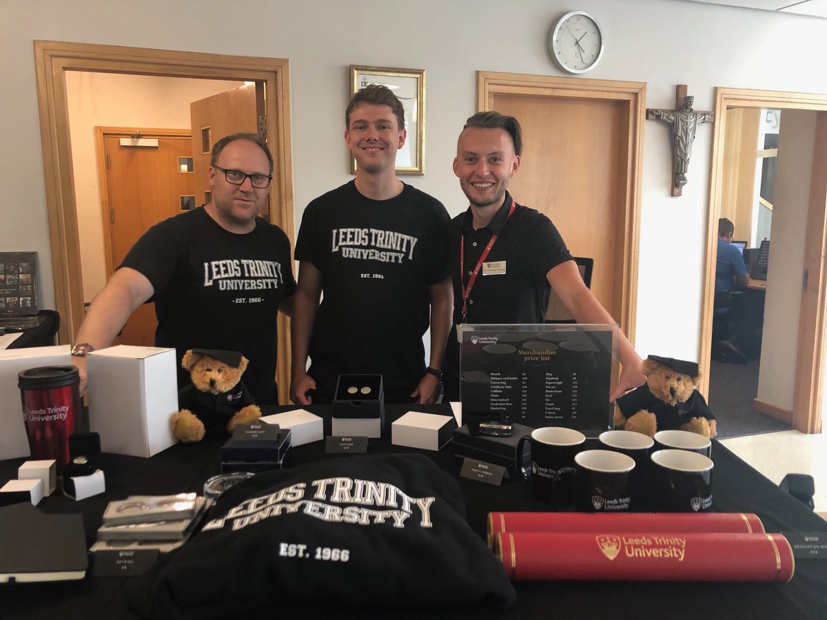 alumniLTU's tweet photo. We’re all set up for #LTUgraduation - come and buy your hoodies, certificate tubes, keyrings, ties, teddy bears and more! https://t.co/hHYUXEhWTR
