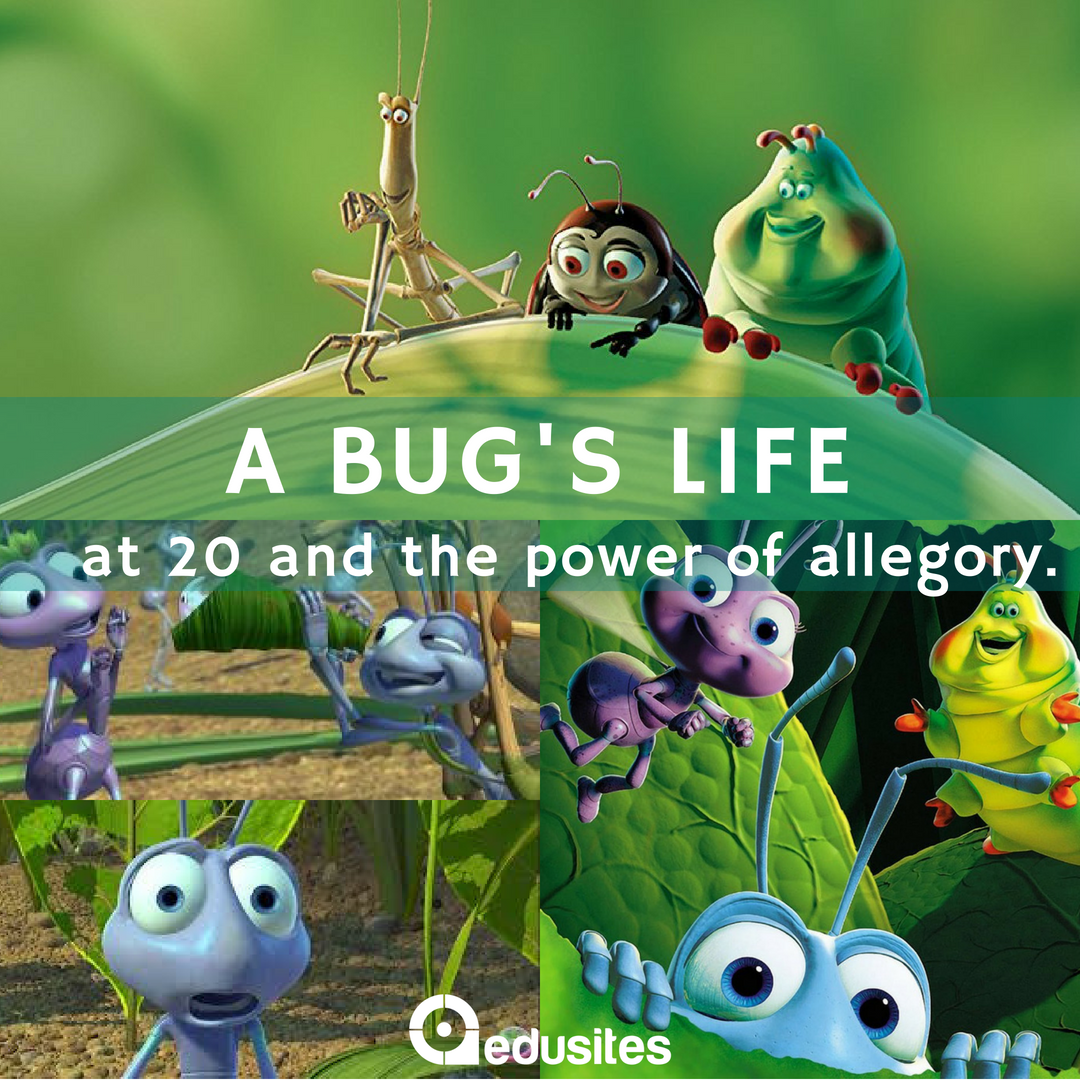 Edusites's tweet image. A Bug’s Life at 20 and the power of allegory #Edusites #FilmStudies #ABug'sLife