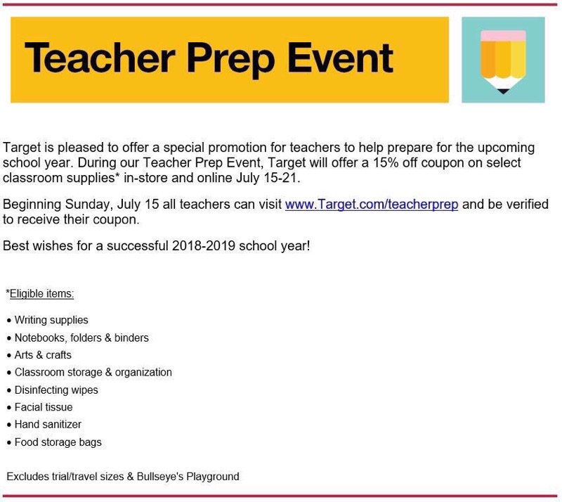 #FYI Just in time for Back to School, a special event to recognize the AMAZING teachers in our community! 15% off on select classroom supplies. We appreciate you! #backtoschool #teach