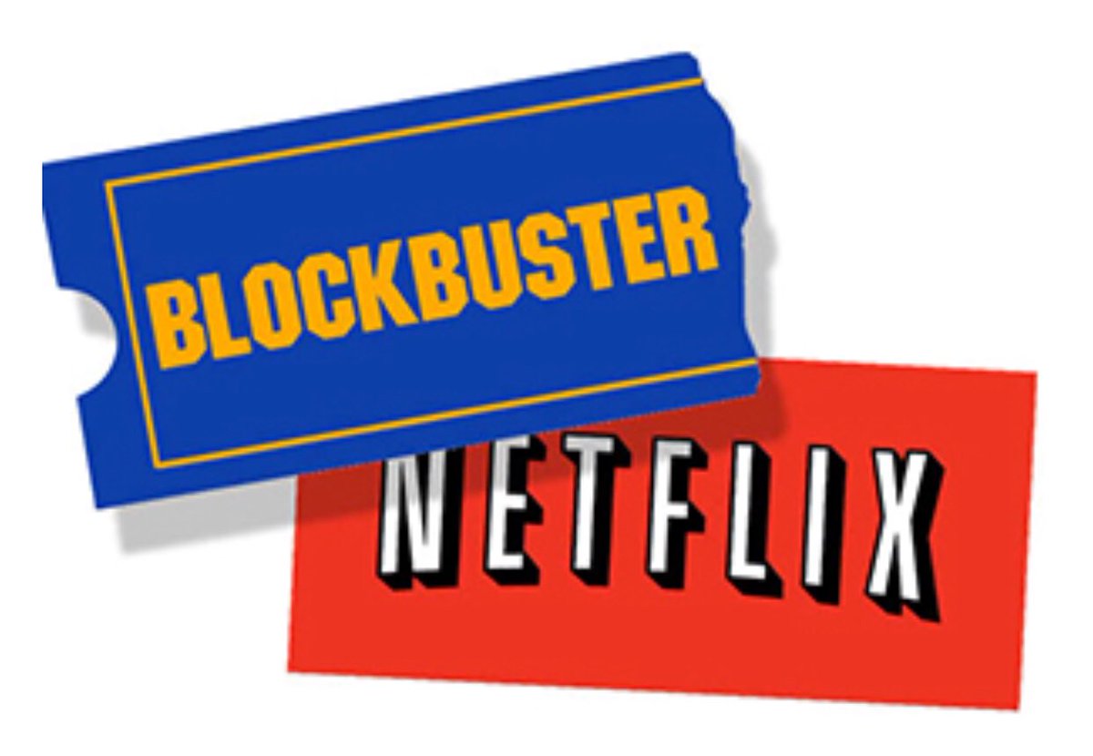 Darren Rovell på Twitter: "In 2000, Blockbuster had a chance to buy Netflix  for $50 million. Today, Blockbuster is down to one store. Netflix is worth  $172 BILLION. https://t.co/22SO52o69b" / Twitter