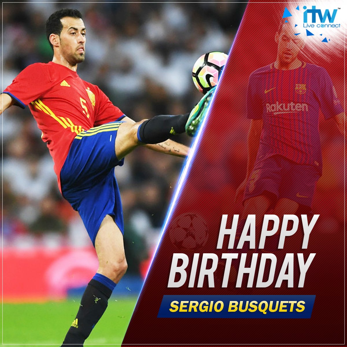 Wishing and midfield maestro Sergio Busquets a very Happy Birthday as he turns 30 today. 
